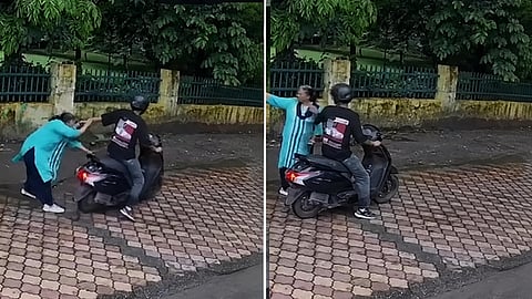 ವೃದ್ಧೆಯ ಚಿನ್ನದ ಸರ ಕದ್ದ ಸವಾರ