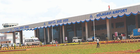 ಬೆಳಗಾವಿಯ ವಿಮಾನ ನಿಲ್ದಾಣ.
