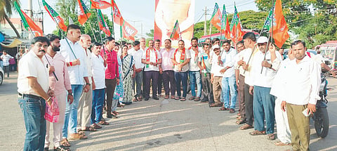 Celebration of BJP workers