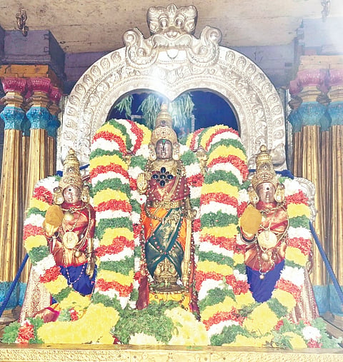 ಮೇಲುಕೋಟೆ ಶ್ರೀಚೆಲುವನಾರಾಯಣಸ್ವಾಮಿ ಸಂಕ್ರಾಂತಿಯ ಪುಷ್ಪಾಲಂಕಾರ 