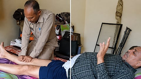  ಚಾಲಕನಿಗೆ ಪೊಲೀಸ್ ಕಾನ್‌ಸ್ಟೆಬಲ್‌ ಮಸಾಜ್ 