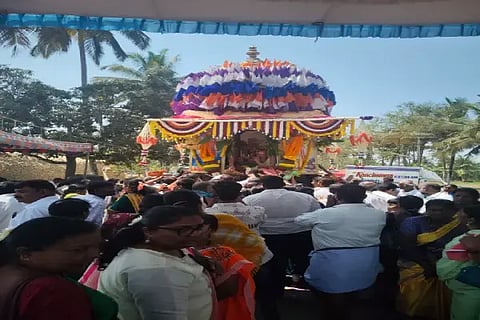 ಭದ್ರಾವತಿ ಸುಣ್ಣದಹಳ್ಳಿಯಲ್ಲಿ ಜರುಗಿದ ಶ್ರಿ ವೀರಾಂಜನೇಯಸ್ವಾಮಿ ರಥೋತ್ಸವ.