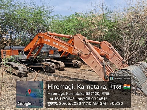  ಜೆಸಿಬಿ, ಟ್ರ‍್ಯಾಕ್ಟರ್‌ಗಳನ್ನು ಪತ್ತೆ 