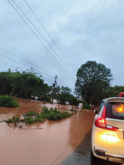 Haveri, Rain Effect, Guttala, Agadi, Road, Water,