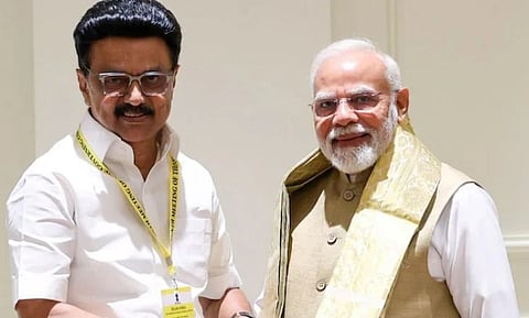 ತಮಿಳುನಾಡು ಸಿಎಂ ಎಂ.ಕೆ.ಸ್ಟಾಲಿನ್ ಮತ್ತು ಪ್ರಧಾನಿ ಮೋದಿ