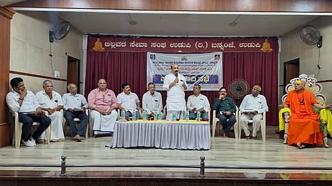 ಪೂರ್ವಭಾವಿ ಸಭೆಯಲ್ಲಿ ಮಾಜಿ ಶಾಸಕ ರಘುಪತಿ ಭಟ್ ಮಾತನಾಡಿದರು. 