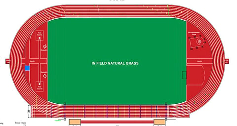 Haveri, Sports Dept, District Ground, Synthetic Track, 