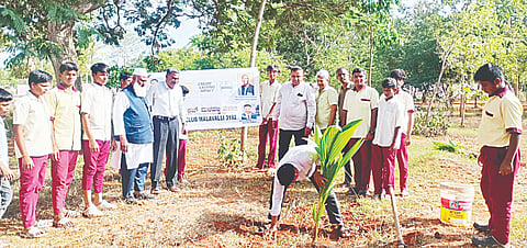 ರೋಟರಿ ಸಂಸ್ಥೆ ವತಿಯಿಂದ ದತ್ತು ಪಡೆದಿರುವ ಮಳವಳ್ಳಿ ತಾಲೂಕಿನ ಮಾಗನೂರು ಸಮೀಪದ ಜೆಎಸ್‌ಎಸ್ ಪ್ರೌಢಶಾಲೆಯಲ್ಲಿ ರೋಟರಿ ಸಂಸ್ಥೆ ಅಧ್ಯಕ್ಷ ಮೊಹಮದ್ ಜಬಿವುಲ್ಲ ಗಿಡಗಳನ್ನು ನೆಟ್ಟು ನೀರೆರೆದರು. ಆರ್.ಜಿ.ಮಹದೇವಸ್ವಾಮಿ, ಮಧು, ಪ್ರಕಾಶ್, ರಾಜು, ನಂಜುಂಡಸ್ವಾಮಿ ಇದ್ದರು.