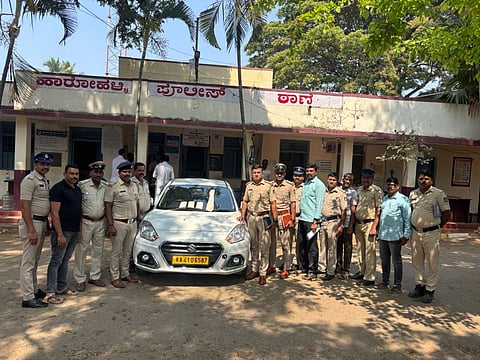 ಉಬರ್​ನಲ್ಲಿ ಕಾರು ಬಾಡಿಗೆಗೆ ಪಡೆದು ಬಳಿಕ ಚಾಲಕನಿಗೆ ವಂಚಿಸಿದ್ದ ಆರೋಪಿಗಳನ್ನು ಹಾರೋಹಳ್ಳಿ ಪೊಲೀಸರು ಬಂಧಿಸಿದ್ದಾರೆ. 