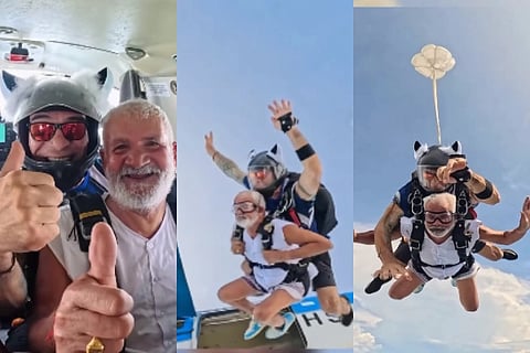 skydiving