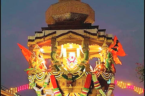 ನಿಡಘಟ್ಟ ಶ್ರೀ ಸೀತಾರಾಮ ಆಂಜನೇಯ ಸ್ವಾಮಿ ಬ್ರಹ್ಮ ರಥೋತ್ಸವ ಸಮ್ಮುಖದಲ್ಲಿ ವಿಜೃಂಭಣೆಯಿಂದ ಜರುಗಿತು.
