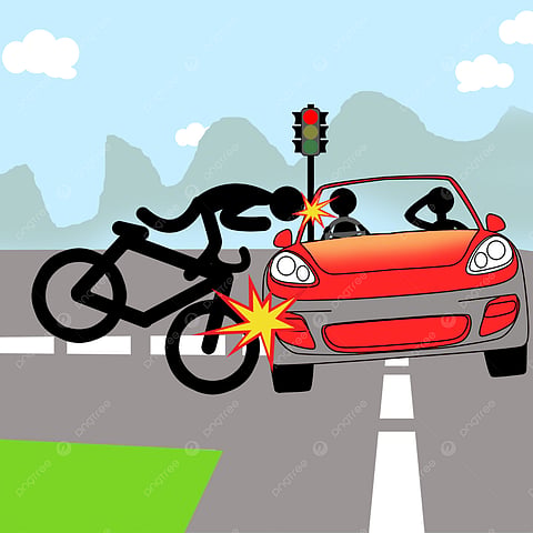 Bike rider dies after being hit by a car