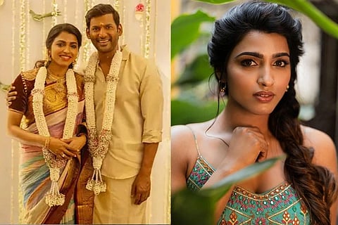 ನಟ ವಿಶಾಲ್​ ( Actor Vishal ) ಮತ್ತು ನಟಿ ಸಾಯಿ ಧನ್ಸಿಕಾ 