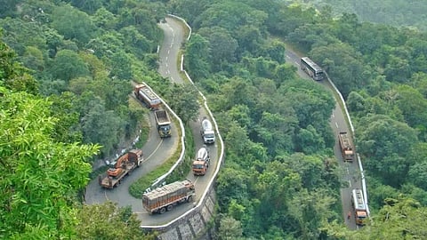 ಆಗುಂಬೆ ಘಾಟಿಯ ವಿಹಂಗಮ ನೋಟ. (ಸಾಂದರ್ಭಿಕ ಚಿತ್ರ)