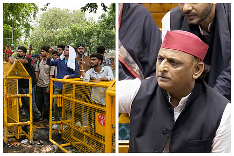 Akhilesh Yadav On Police Action On CJP Protesters