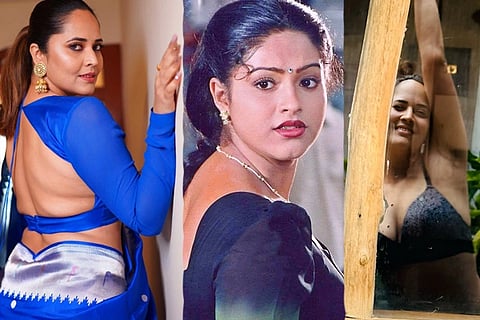 ಟಾಲಿವುಡ್​ನ ಜನಪ್ರಿಯ ನಟಿ ಮತ್ತು ನಿರೂಪಕಿ ಅನಸೂಯಾ ಭಾರದ್ವಾಜ್ ಹಾಗೂ ಹಿರಿಯ ನಟಿ ರಾಶಿ