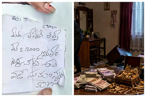 Kakinada Thieves Return Stolen Gold With Apology Letter