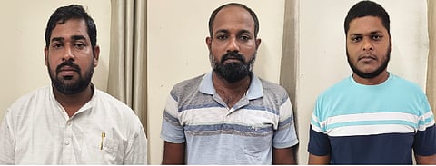ಉಡುಪಿಯ ಕೋಟದಲ್ಲಿ ಕೊಲೆ ಬೆದರಿಕೆ ಹಾಕಿದ್ದ ಪ್ರಕರಣಕ್ಕೆ ಸಂಬಂಧಿಸಿ ಪೊಲೀಸರು ಬಂಧಿಸಿರುವ ಆರೋಪಿಗಳು.