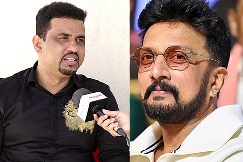 ಬಿಗ್​ಬಾಸ್​ ಸೀಸನ್​ 9ರ ಸ್ಪರ್ಧಿ ಹಾಗೂ ಕನ್ನಡ ಪರ ಹೋರಾಟಗಾರರಾದ ರೂಪೇಶ್​ ರಾಜಣ್ಣ ಖಡಕ್​ ಮತ್ತು ನಟ ಕಿಚ್ಚ ಸುದೀಪ್​