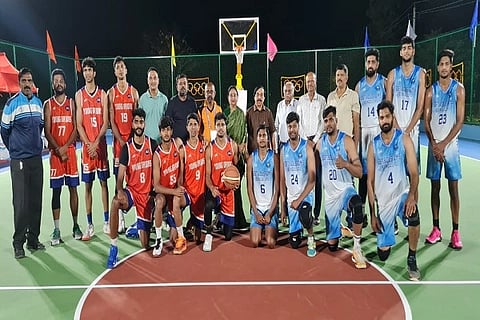 ಬ್ಯಾಸ್ಕೆಟ್ ಬಾಲ್ ಪಂದ್ಯಾವಳಿಗೆ ಚಾಲನೆ ನೀಡಿದ ಕೆ.ಗೋವಿಂದರಾಜು