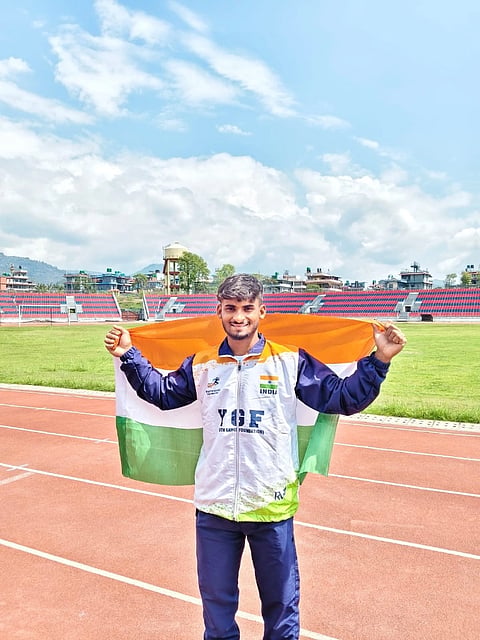  ಅಂತಾರಾಷ್ಟ್ರೀಯ ಯೂತ್ ಗೇಮ್ಸ್‌ನಲ್ಲಿ ಪ್ರಥಮ ಸ್ಥಾನ ಪಡೆದ ಮಾರುತಿ.