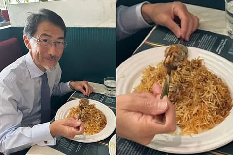 Japanese Envoy relishes Biryani in Telangana