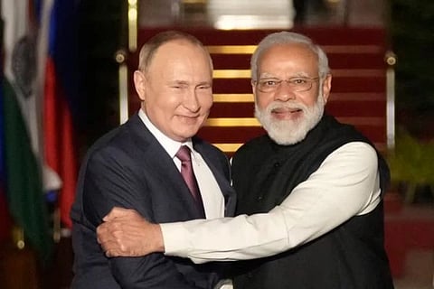 Russia | ಪ್ರಧಾನಿ ನರೇಂದ್ರ ಮೋದಿ ಮತ್ತು ರಷ್ಯಾದ ಅಧ್ಯಕ್ಷ ವ್ಲಾಡಿಮಿರ್ ಪುಟಿನ್