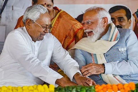 ಬಿಹಾರ ಸಿಎಂ ನಿತೀಶ್ ಕುಮಾರ್ ಮತ್ತು ಪ್ರಧಾನಿ ನರೇಂದ್ರ ಮೋದಿ