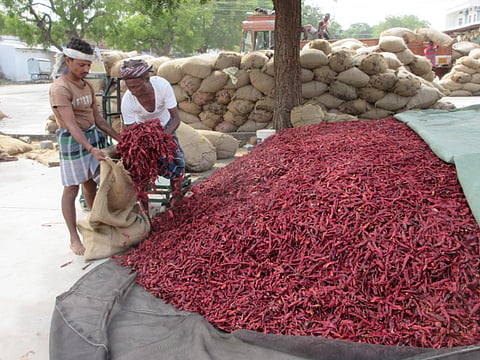  byadagi, chilly market, war effect,