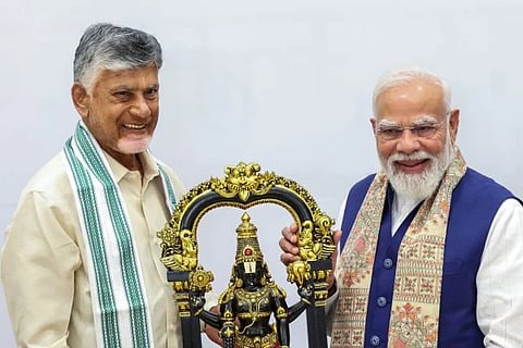 ನೆಹರೂ ದಾಖಲೆ ಮುರಿದ ನಮೋ: 21ನೇ ಶತಮಾನ ನರೇಂದ್ರ ಮೋದಿಯವರದ್ದು: ಆಂಧ್ರ ಪ್ರದೇಶ ಸಿಎಂ ಚಂದ್ರಬಾಬು ನಾಯ್ಡು ಶ್ಲಾಘನೆ
