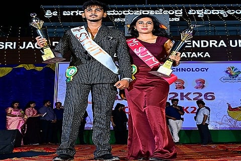 ಮಿಸ್ಟರ್ ಜೆಎಂಐಟಿ ಬಿ.ವಿ. ತರುಣ್ ಹಾಗೂ ಮಿಸ್ ಜೆಎಂಐಟಿ ಎನ್.ಎಂ. ಪ್ರಾಂಜಲ. 