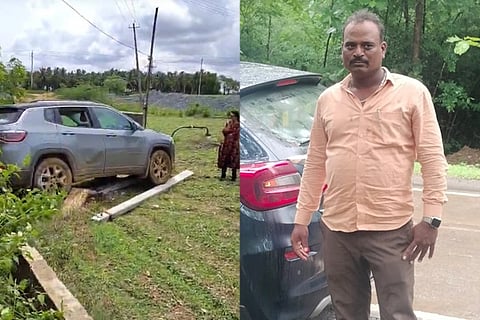 ಬ್ರೇಕ್ ಬದಲು ಎಕ್ಸಿಲೇಟರ್ ಒತ್ತಿದ ಮಹಿಳೆ: ಕಾರು ಹರಿದು ವಿದ್ಯುತ್ ಗುತ್ತಿಗೆದಾರ ದುರಂತ ಸಾವು! Car Accident