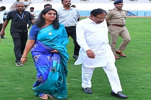 ಗೃಹ ಸಚಿವ ಡಾ.ಜಿ.ಪರಮೇಶ್ವರ ಹಾಗೂ ಜಿಲ್ಲಾಧಿಕಾರಿ ಶುಭಕಲ್ಯಾಣ್​