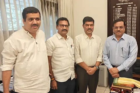ಡಿಜಿಪಿ ಡಾ.ಎಂ.ಎ. ಸಲೀಂ ಅವರನ್ನು ಸಂಘದ ಅಧ್ಯಕ್ಷ ಬಿ.ಎಚ್. ಶಂಕರೇಗೌಡ ನೇತೃತ್ವದ ನಿಯೋಗ
