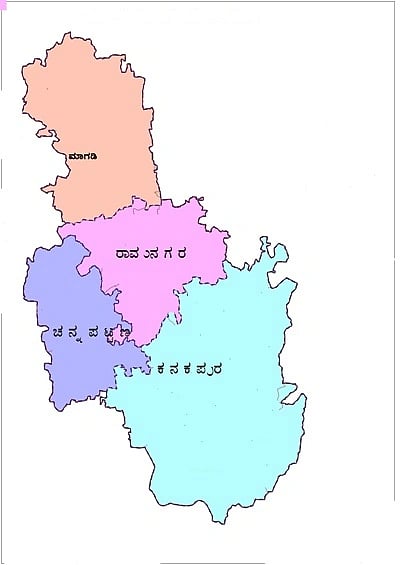 ರಾಮನಗರ ಜಿಲ್ಲೆ ನಕ್ಷೆ