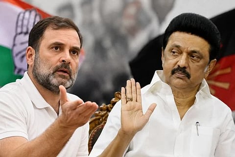 ಮುರಿಯುತ್ತಾ ಕೈ-ಡಿಎಂಕೆ ಬಾಂಧವ್ಯ? ರಾಹುಲ್​ಗೆ ಡಿಎಂಕೆ ನಾಯಕನ ಬಹಿರಂಗ ಅಪಮಾನ!: ನಿಮ್ಮ ಜೊತೆ ಜಂಟಿ ಹೋರಾಟ ಇಲ್ಲವೇ ಇಲ್ಲ ಎಂದ ಶರವಣನ್!