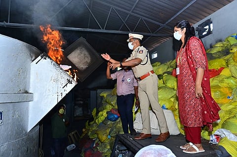  19 ಕೆ.ಜಿ. ಮಾದಕ ವಸ್ತು ನಾಶ