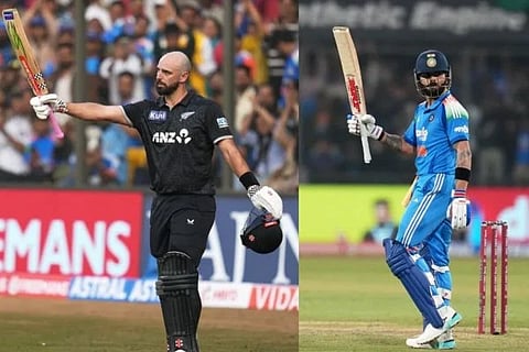 ಡ್ಯಾರಿಲ್ ಮಿಚೆಲ್ ಮತ್ತು ವಿರಾಟ್ ಕೊಹ್ಲಿ
