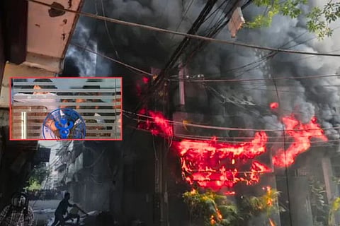 ದೆಹಲಿ ಅಗ್ನಿ ದುರಂತ: ರಕ್ಷಣೆಗಾಗಿ ಕಾಯುತ್ತಾ ವಾಶ್‌ರೂಮ್‌ನಲ್ಲಿ ಒಬ್ಬರನ್ನೊಬ್ಬರು ಅಪ್ಪಿ ಮೃತಪಟ್ಟ ದಂಪತಿ! 