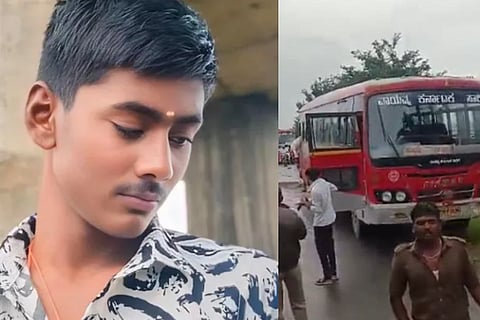 Kundgol road accident student death 