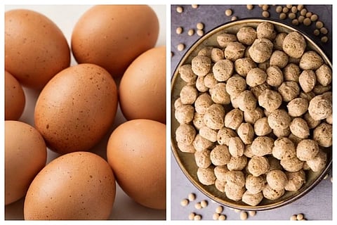 Eggs vs Soya Chunks Protein