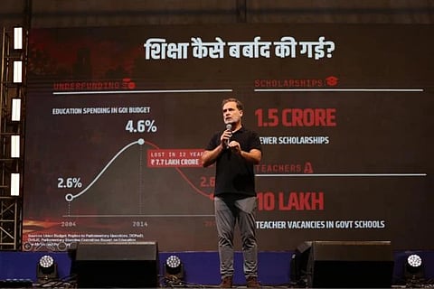 Rahul Gandhi > ಛಾತ್ರೋನ್ ಕಿ ಗೂಂಜ್ ಕಾರ್ಯಕ್ರಮದಲ್ಲಿ  ರಾಹುಲ್ ಗಾಂಧಿ