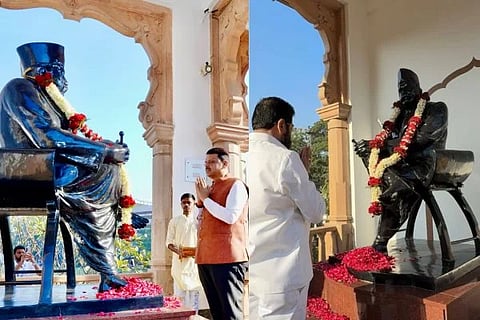 ಹೆಡಗೇವಾರ್ ಸ್ಮಾರಕಕ್ಕೆ ಫಡ್ನವೀಸ್, ಶಿಂಧೆ ಭೇಟಿ