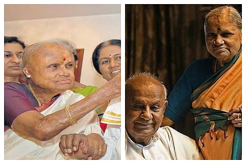 Former PM Deve Gowdas Wife Chennamma