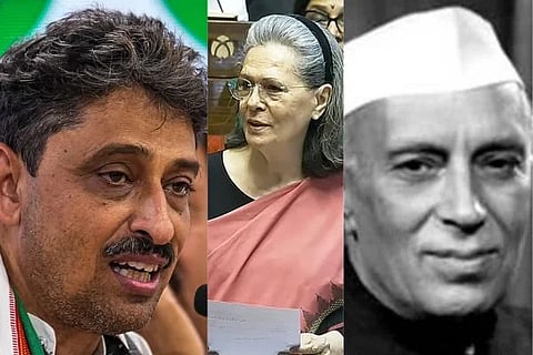 ಕಾಂಗ್ರೆಸ್ ಸಂಸದ ಇಮ್ರಾನ್ ಮಸೂದ್, ಸೋನಿಯಾ ಗಾಂಧಿ ಮತ್ತು ಮಾಜಿ ಪ್ರಧಾನಿ ನೆಹರು