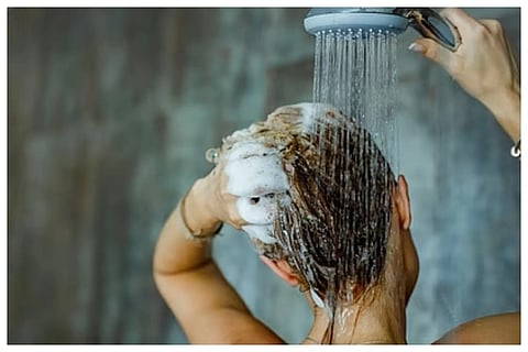 Hindu traditions head bath