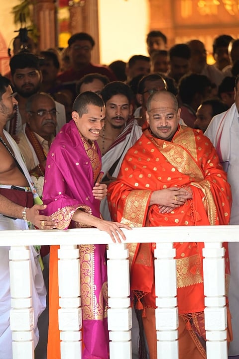 ಪರ್ತಗಾಳಿ ಮಠಕ್ಕೆ ಆಗಮಿಸಿದ ಕಾಶಿ ಮಠಾಧೀಶರು
