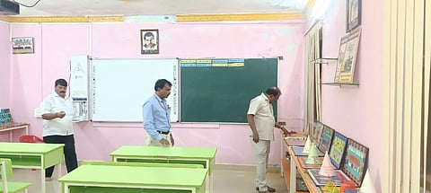 Gadag DDPI Visit to school