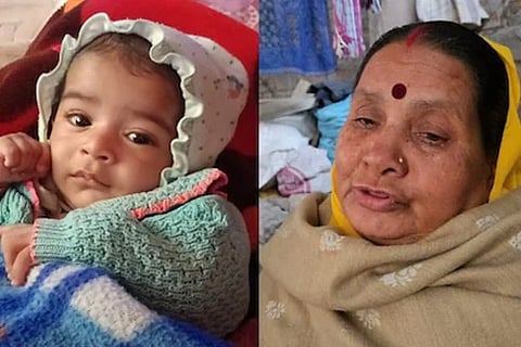 ಮಗು ಅವ್ಯಾನ್​ ಮತ್ತು ಮಗುವಿನ ಅಜ್ಜಿ