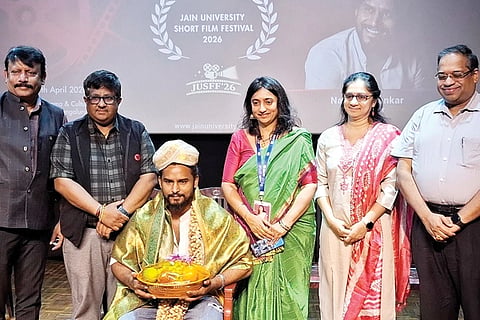 ಯುವಪ್ರತಿಭೆಗಳಿಗೆ ಕಿರುಚಿತ್ರೋತ್ಸವ ವೇದಿಕೆ: ನಟ ನವೀನ್​ ಶಂಕರ್​ ಅಭಿಮತ! Jain University Short Film Festival